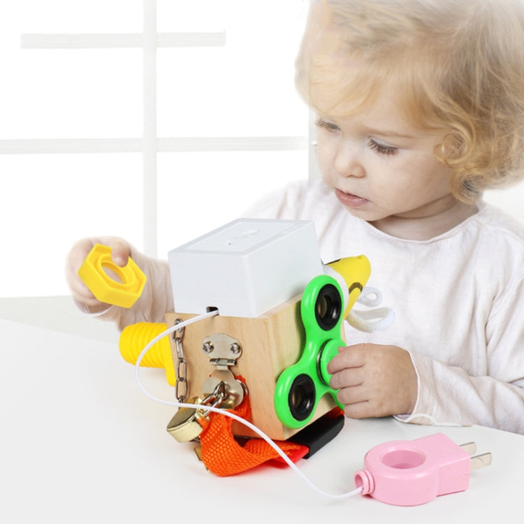 Children Montessori Busy Board Puzzle Unlocking Toy Early Education Toy, Style: