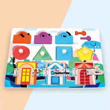 Load image into Gallery viewer, Children Montessori Busy Board Puzzle Unlocking Toy Early Education Toy, Style:
