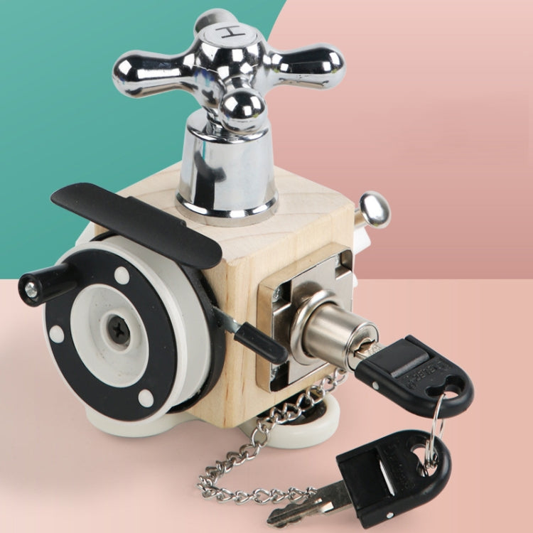 Children Montessori Busy Board Puzzle Unlocking Toy Early Education Toy, Style: