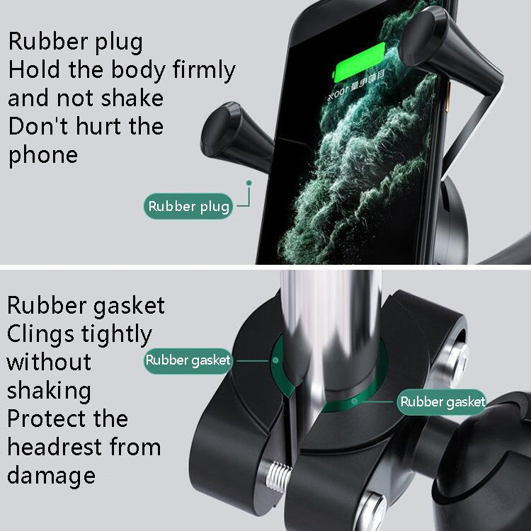 Car Headrest Bracket Motorcycle Rearview Mobile Phone Bracket Style:, 4 Claw Small Back Clips, 4 Claw Large Back Clip, 6 Claw Small Back Clip (engineering plastic), Plate Clamp