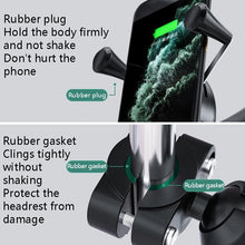 Load image into Gallery viewer, Car Headrest Bracket Motorcycle Rearview Mobile Phone Bracket Style:, 4 Claw Small Back Clips, 4 Claw Large Back Clip, 6 Claw Small Back Clip (engineering plastic), Plate Clamp