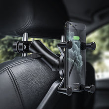Load image into Gallery viewer, Car Headrest Bracket Motorcycle Rearview Mobile Phone Bracket Style:, 4 Claw Small Back Clips, 4 Claw Large Back Clip, 6 Claw Small Back Clip (engineering plastic), Plate Clamp