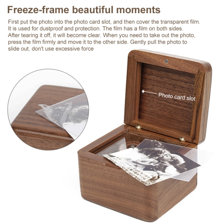 Frame Style Music Box Wooden Music Box Novelty Valentine Day Gift,Style: