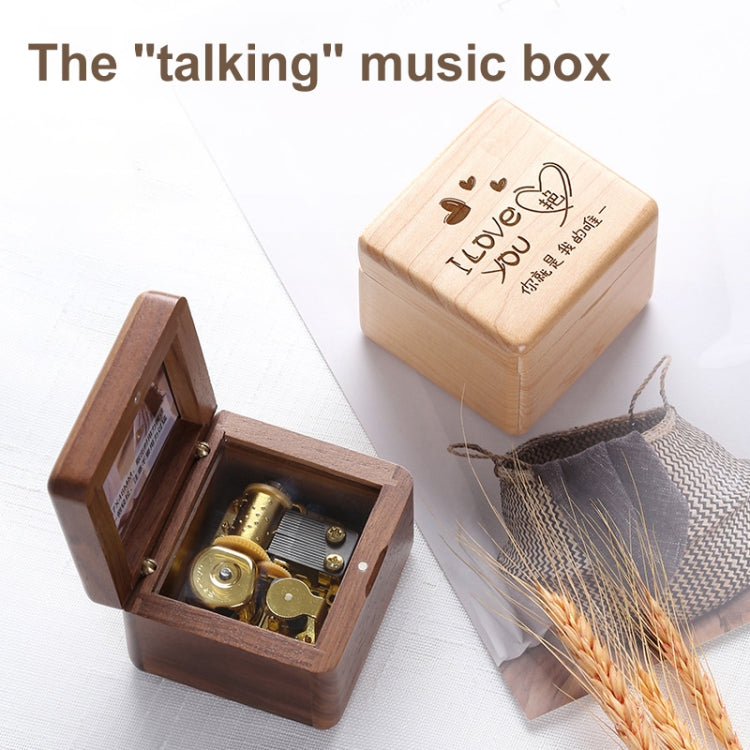 Frame Style Music Box Wooden Music Box Novelty Valentine Day Gift,Style: