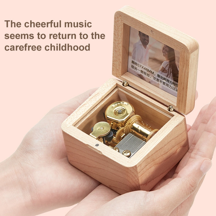 Frame Style Music Box Wooden Music Box Novelty Valentine Day Gift,Style: