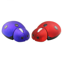 Load image into Gallery viewer, CM0184 3000 DPI 3-keys Mini Ladybug 2.4G Wireless Mouse Personalized Wireless Mouse, Red, Blue
