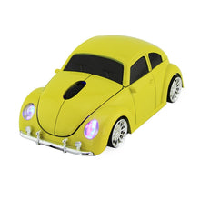 Load image into Gallery viewer, CM0010B 1200 DPI 3-keys Car Shape Wireless Mouse, Yellow, Red, Blue, Black