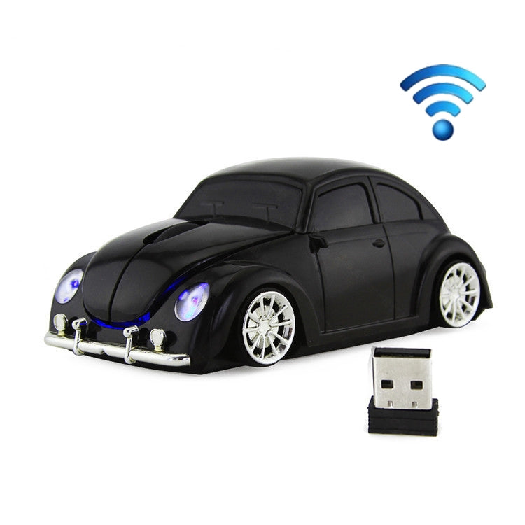 CM0010B 1200 DPI 3-keys Car Shape Wireless Mouse, Yellow, Red, Blue, Black