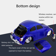 Load image into Gallery viewer, CM0010B 1200 DPI 3-keys Car Shape Wireless Mouse, Yellow, Red, Blue, Black