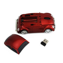 Load image into Gallery viewer, CM0010B 1200 DPI 3-keys Car Shape Wireless Mouse, Yellow, Red, Blue, Black