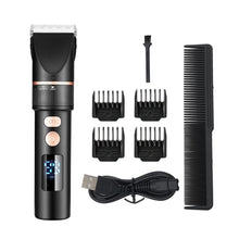 Load image into Gallery viewer, TURBO Men Electric Hair Trimmer LCD Digital Display Hair Clipper