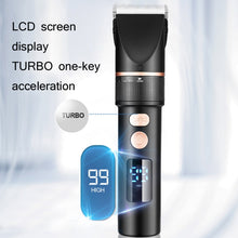 Load image into Gallery viewer, TURBO Men Electric Hair Trimmer LCD Digital Display Hair Clipper