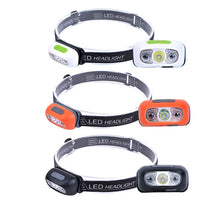 Load image into Gallery viewer, Smart Sensor Outdoor USB Headlight LED Portable Strong Light Night Running Headlight, Black 3W 100LM, White 3W 100LM, Orange 3W 100LM, Black 5W 140LM, White 5W 140LM, Orange 5W 140LM