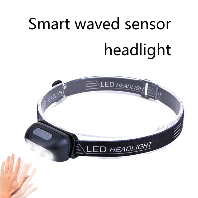 Smart Sensor Outdoor USB Headlight LED Portable Strong Light Night Running Headlight, Black 3W 100LM, White 3W 100LM, Orange 3W 100LM, Black 5W 140LM, White 5W 140LM, Orange 5W 140LM
