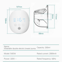 Load image into Gallery viewer, Wearable Automatic Breast Pump Massage Hands-free Invisible Wireless Large Suction Breast Pump, S4DW - English, S9 - English - Gray, S9 - English - Pink, S9 - English - Green, S10 - English - White Blue, S10 - English - Gray, S12 - English - White     ...