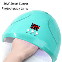 Load image into Gallery viewer, Smart Sensor Nail Phototherapy Lamp Manicure Tool Baking Lamp, Red, Yellow, Blue, Purple, Green, Pink, White
