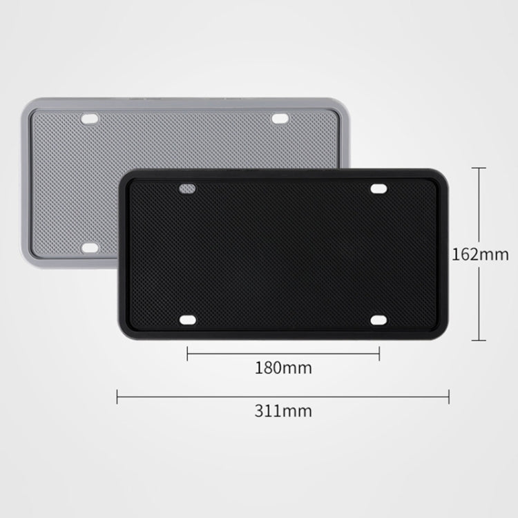 2 Sets Waterproof Rustproof Non-damaging Car Paint Silicone License Plate Frame, US Black, US Gray, US Red, US Blue, Black, Gray, Red, Blue