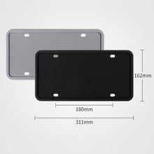 Load image into Gallery viewer, 2 Sets Waterproof Rustproof Non-damaging Car Paint Silicone License Plate Frame, US Black, US Gray, US Red, US Blue, Black, Gray, Red, Blue