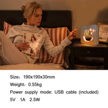 Load image into Gallery viewer, FS-T1879W 2.5W 3D Coffee LED Wooden Table Lamp Bedroom Night Light, Coffee