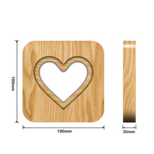 Load image into Gallery viewer, FS-T2158W Romantic Valentine Birthday Gift Wooden Night Light Home Decoration Decoration, Valentine