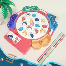 Load image into Gallery viewer, Magnetic Fishing Toy Children Educational Multifunctional Music Rotating Fishing Plate