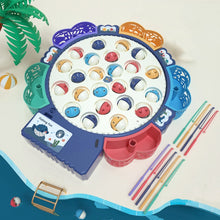 Load image into Gallery viewer, Magnetic Fishing Toy Children Educational Multifunctional Music Rotating Fishing Plate