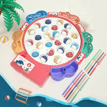 Load image into Gallery viewer, Magnetic Fishing Toy Children Educational Multifunctional Music Rotating Fishing Plate