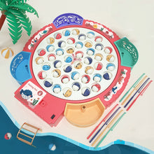 Load image into Gallery viewer, Magnetic Fishing Toy Children Educational Multifunctional Music Rotating Fishing Plate