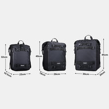 Load image into Gallery viewer, Rhinowalk Multi-Function Motorcycle Rear Seat Bag Combination Rear Shelf Pannier, Black 10L, Yellow 10L, Black 20L, Yellow 20L, Black 30L, Yellow 30L