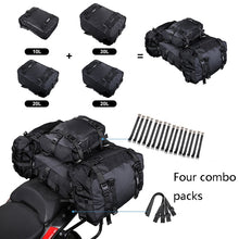 Load image into Gallery viewer, Rhinowalk Multi-Function Motorcycle Rear Seat Bag Combination Rear Shelf Pannier, Black 10L, Yellow 10L, Black 20L, Yellow 20L, Black 30L, Yellow 30L