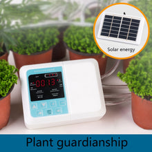 Load image into Gallery viewer, G89456 Solar Intelligent Voice Timing Automatic Flower Watering Device Lazy Plant Dripper, Single Pump 10 Sets, Single Pump 15 Sets, Double Pump 15 Sets 10M Tube, Double Pump 20 Sets Drop 15M Tube, Double Pump 30 Sets 20M Tube
