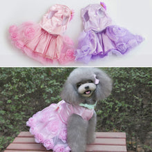 Load image into Gallery viewer, Pet Clothes Dog Spring Summer Thin Dress Rose Dress, S, M, L, XL, XXL, XS