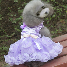Load image into Gallery viewer, Pet Clothes Dog Spring Summer Thin Dress Rose Dress, S, M, L, XL, XXL, XS