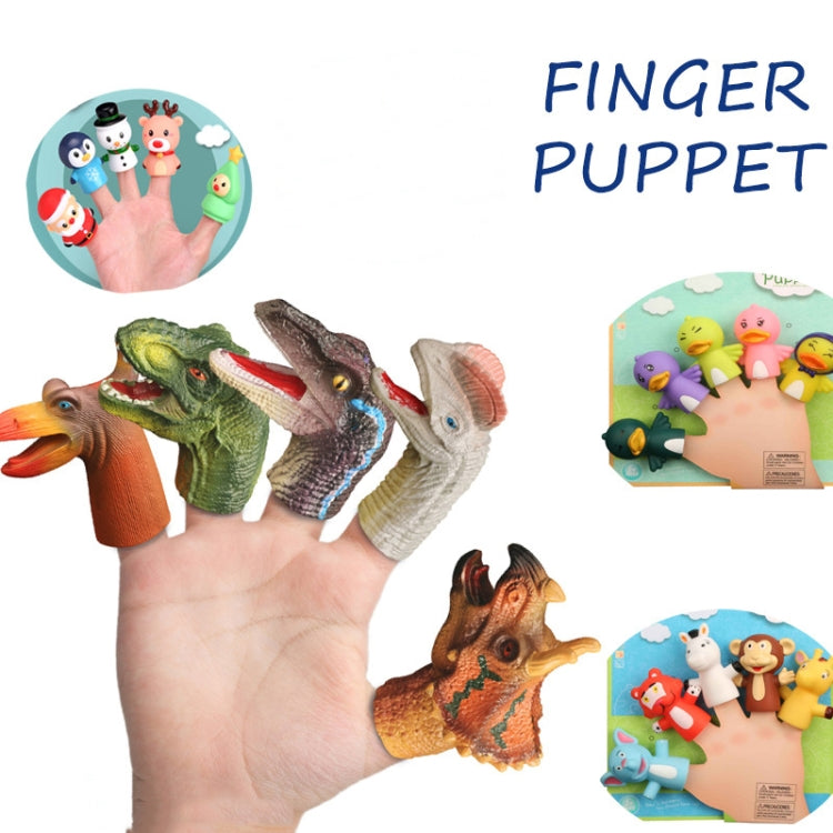 Children Early Education Finger Doll Set Animal Parent-Child Interactive Puppet Toy