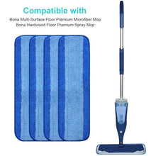 Load image into Gallery viewer, 2 PCS Fiber Mop Cleaning Pad Wet And Dry Flat Mop Cloth Suitable For Bona Series