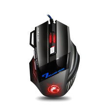 Load image into Gallery viewer, IMICE X7 2400 DPI 7-Key Wired Gaming Mouse with Colorful Breathing Light, Cable Length: 1.8m, Skin Black E-commerce Version, Sunset Yellow E-commerce Version, Skin Black Color Box Version, Sunset Yellow Color Box Version