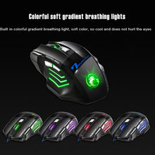 Load image into Gallery viewer, IMICE X7 2400 DPI 7-Key Wired Gaming Mouse with Colorful Breathing Light, Cable Length: 1.8m, Skin Black E-commerce Version, Sunset Yellow E-commerce Version, Skin Black Color Box Version, Sunset Yellow Color Box Version