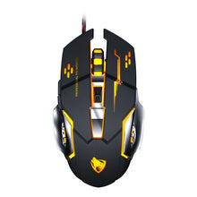 Load image into Gallery viewer, T-WOLF V6 USB Interface 6-Buttons 3200 DPI Wired Mouse Gaming Mechanical Macro Programming 7-Color Luminous Gaming Mouse, Cable Length: 1.5m, Macro Definition Audio Version Black Silver, Macro Definition Audio Version Iron Gray                         ...