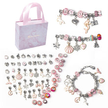 Load image into Gallery viewer, 63 In 1 Cartoon DIY Handmade Jewelry Children Hand Chain Bracelet, 63 In 1(Pink)