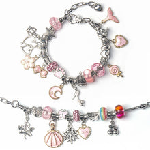 Load image into Gallery viewer, 63 In 1 Cartoon DIY Handmade Jewelry Children Hand Chain Bracelet, 63 In 1(Pink)