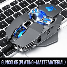 Load image into Gallery viewer, T-WOLF V10 USB Interface 7 Buttons 6400 DPI Gaming Wired Mouse Custom Macro Programming 4-Color Breathing Light Gaming Mouse, Cable Length: 1.5m, Black, Gun Color