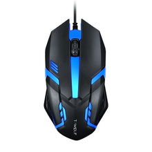 Load image into Gallery viewer, 2 PCS T-WOLF V1 USB Interface 3-Buttons 1200 DPI Wired Mouse 7-Color Backlit Gaming Mouse, Cable Length: 1.35m