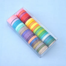 Load image into Gallery viewer, 40 Colors / Set Pure Color Rainbow Tape Handmade DIY Handbook Materials, 40 Colors / Set