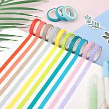 Load image into Gallery viewer, 40 Colors / Set Pure Color Rainbow Tape Handmade DIY Handbook Materials, 40 Colors / Set