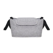 Load image into Gallery viewer, Stroller Storage Hanging Bag Multifunctional Large Capacity Stroller Bag, Linen Gray, Linen Black, Linen Powder, Linen Purple, Linen Green, Linen Blue