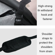 Load image into Gallery viewer, Stroller Storage Hanging Bag Multifunctional Large Capacity Stroller Bag, Linen Gray, Linen Black, Linen Powder, Linen Purple, Linen Green, Linen Blue