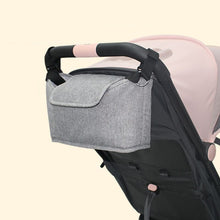 Load image into Gallery viewer, Stroller Storage Hanging Bag Multifunctional Large Capacity Stroller Bag, Linen Gray, Linen Black, Linen Powder, Linen Purple, Linen Green, Linen Blue