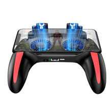 Load image into Gallery viewer, H10 4 in 1 Dual Fan Cooling Gamepad Game  Auxiliary Button Grip with Stand &amp; Power Bank Function, Plug-in