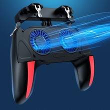 Load image into Gallery viewer, H10 4 in 1 Dual Fan Cooling Gamepad Game  Auxiliary Button Grip with Stand &amp; Power Bank Function, Plug-in