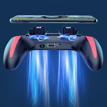 Load image into Gallery viewer, H10 4 in 1 Dual Fan Cooling Gamepad Game  Auxiliary Button Grip with Stand &amp; Power Bank Function, Plug-in